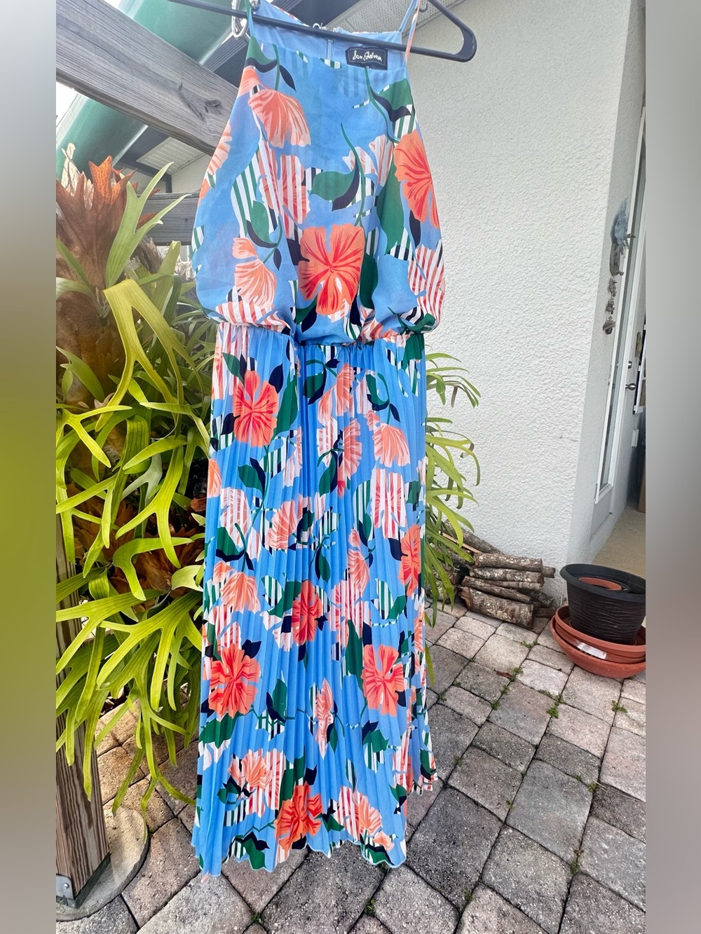 San  Edelman floral dress size 10